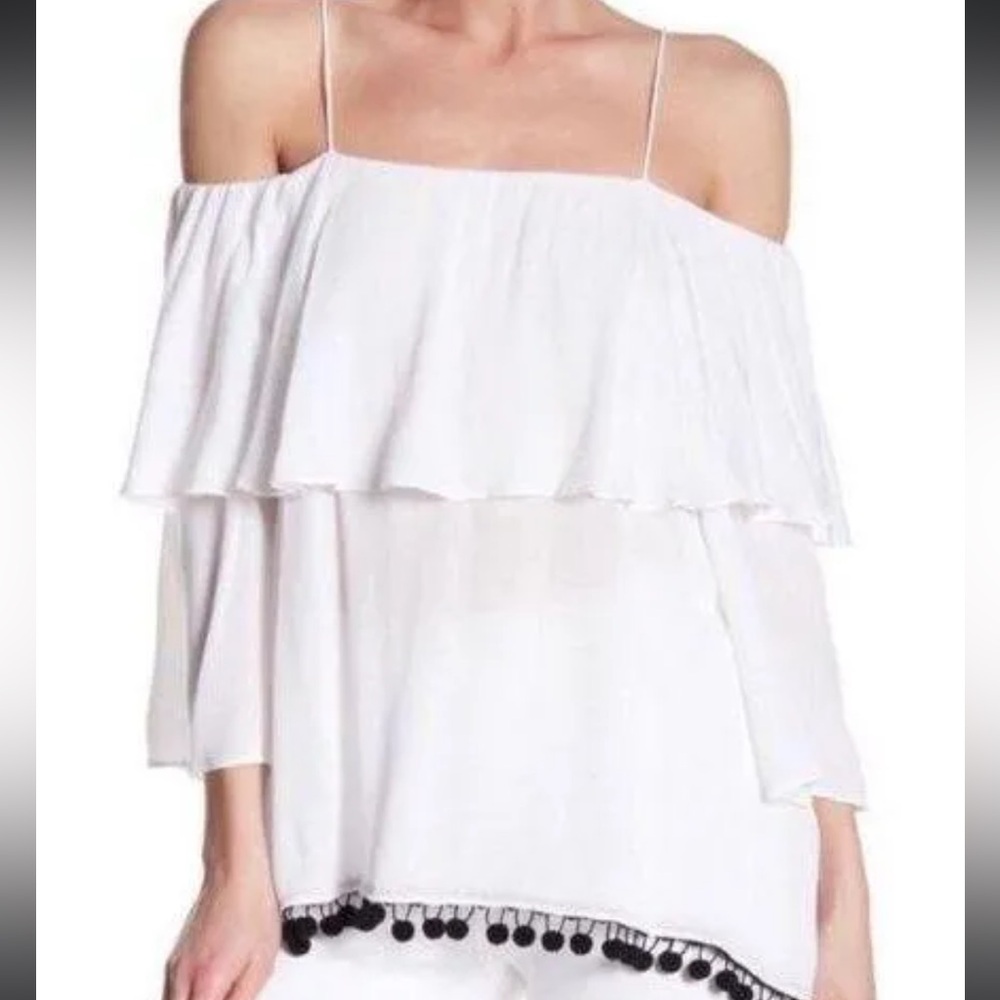 Alice+Olivia Meagan Off the Shoulder Top